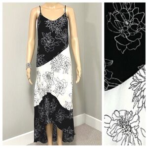 Black and White Asymmetrical Dress, Size XS